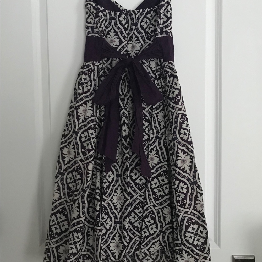 100% Cotton Purple/Ivory Sun Dress